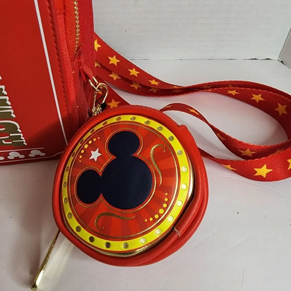 Loungefly Disney Mickey Mouse Circus Ticket Belt Bag with Coin Purse New